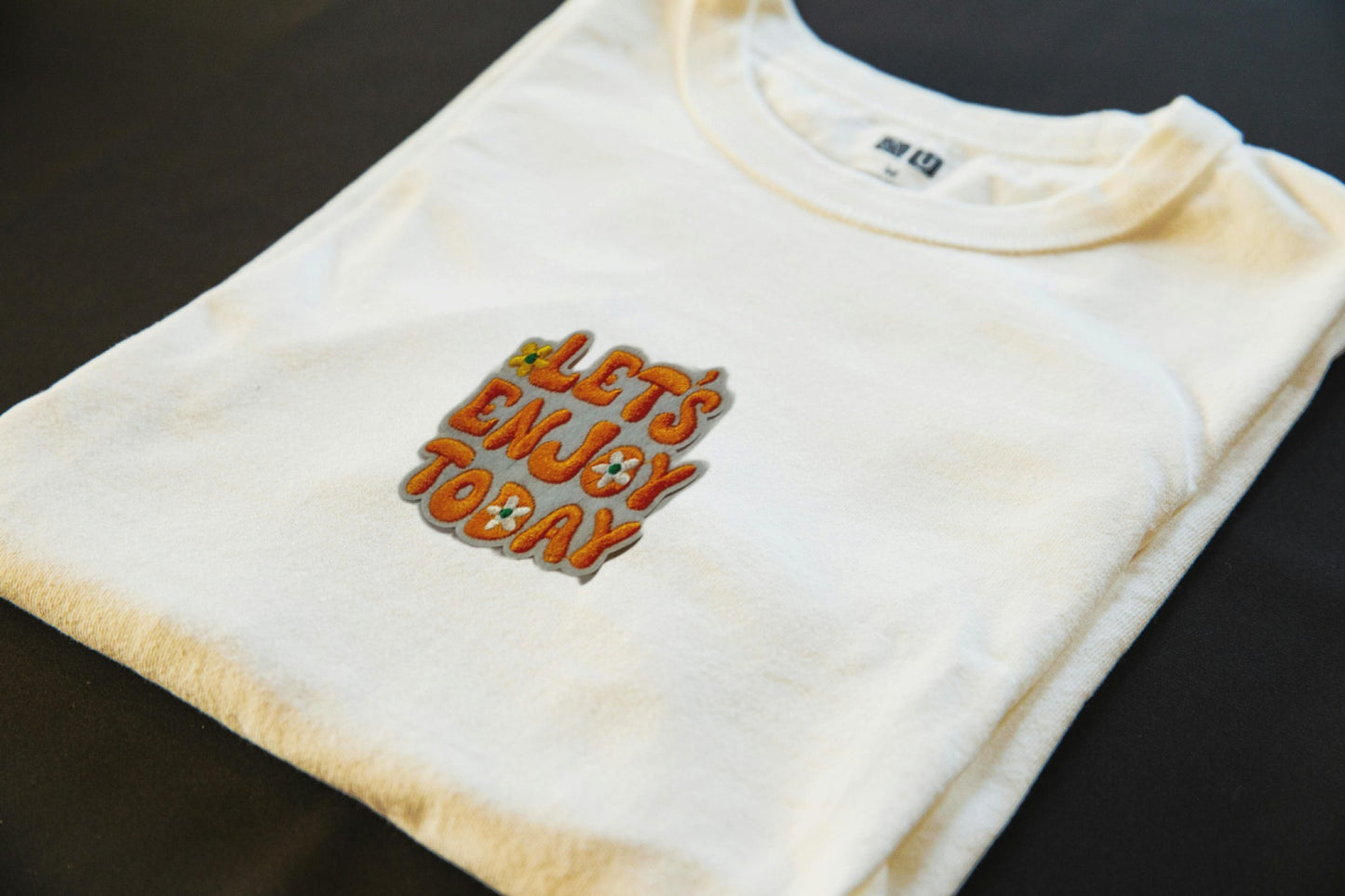 Enjoy Today Retro Iron-On Patch | Jackets & Hoodies