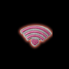 Love Wifi Signal Iron-On Patch | Jackets & Hoodies