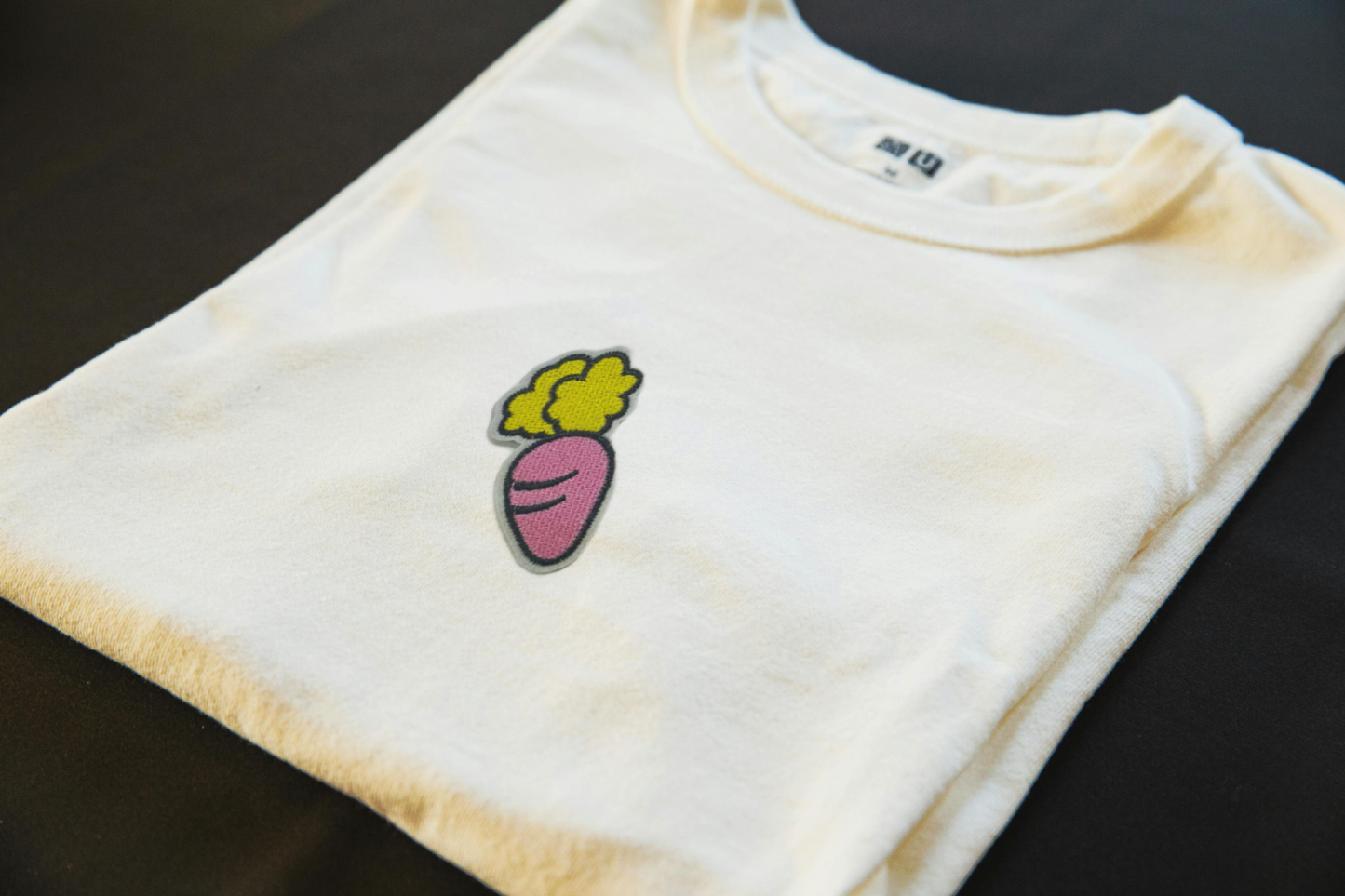 Pink Carrot Iron-On Patch | Jackets & Hoodies