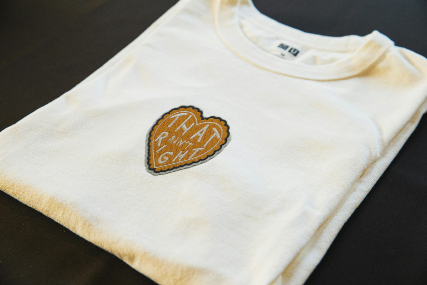 That Ain’t Right Heart Iron-On Patch | Jackets & Jeans