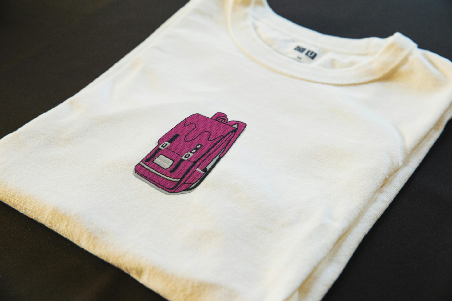 Pink Backpack Iron-On Patch | Hoodies & Denim