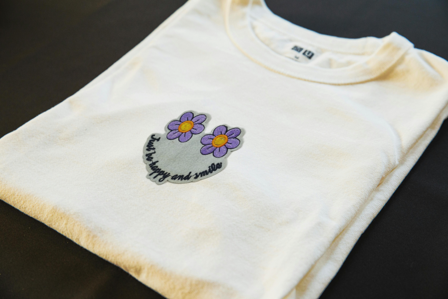 Smile Blossoms Iron-On Patch | Jackets & Hoodies