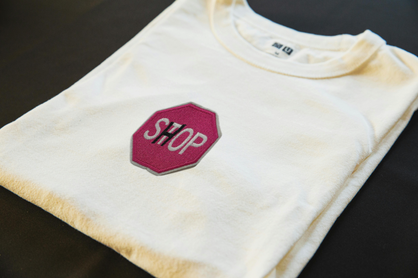 Shop Stop Sign Iron-On Patch | Jackets & Hoodies