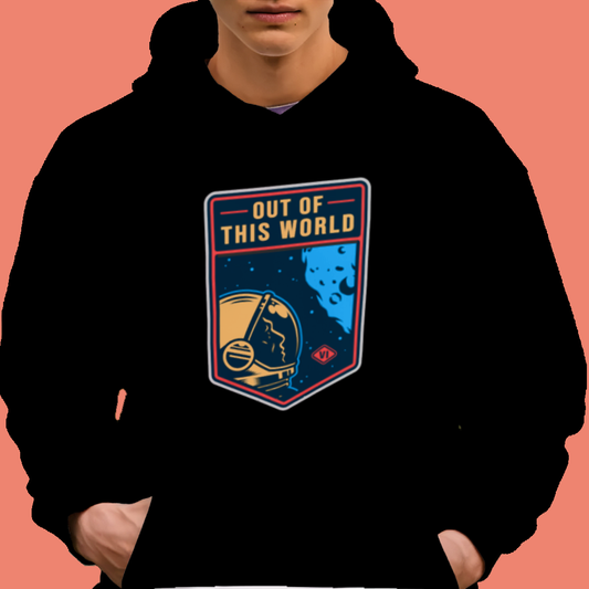 Out Of This World Astronaut Badge DTF Transfer