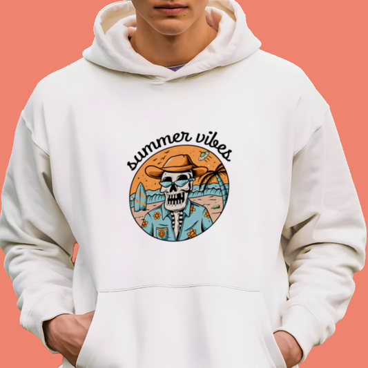Summer Vibes Skeleton DTF Transfer