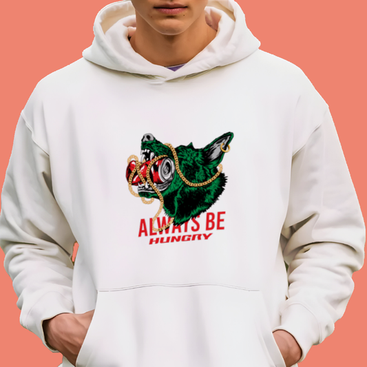 Always Be Hungry Wolf DTF Transfer