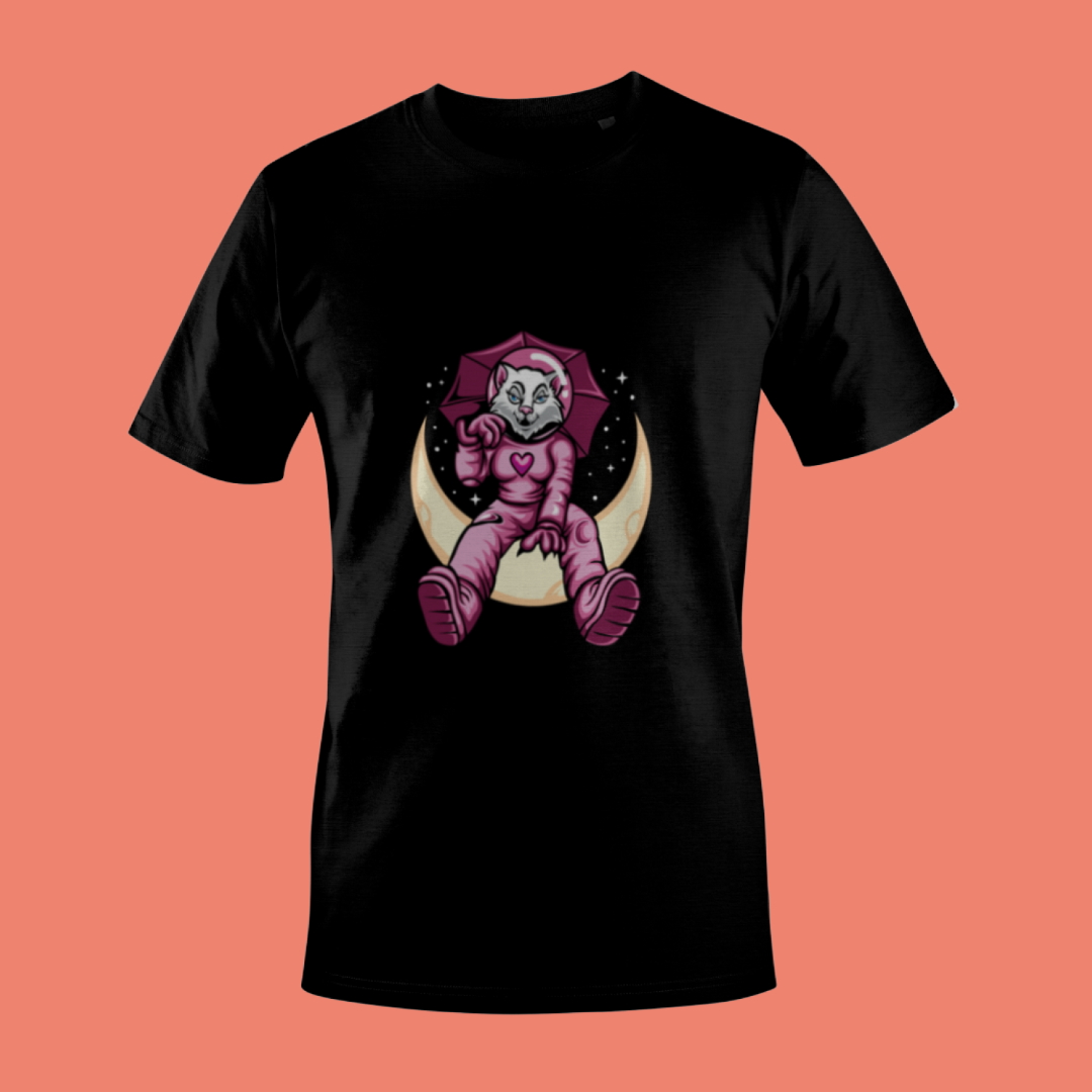 Cosmic Cat Astronaut DTF Transfer