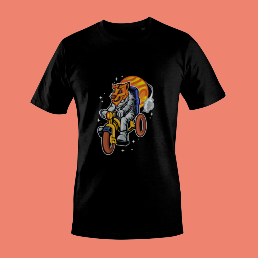 Tiger Rider Astronaut DTF Transfer