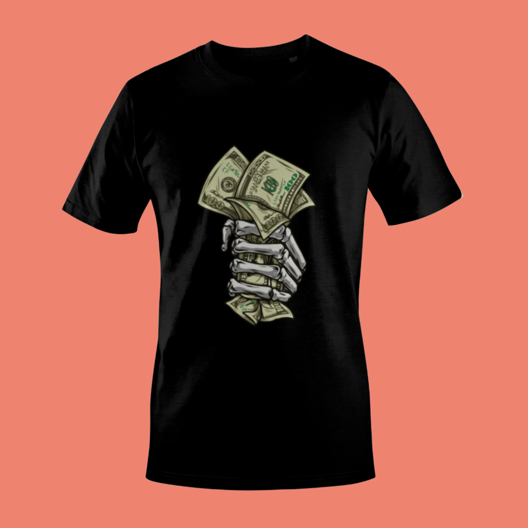 Skeleton Cash Grip DTF Transfer