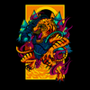 Cyber Tiger Fury DTF Transfer