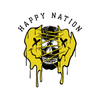 Happy Nation Skull DTF Transfer