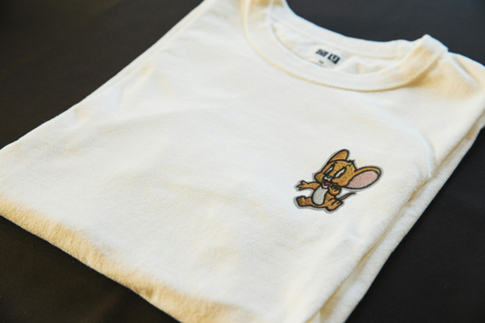 Jerry iron-on embroidered patch - Patch-Up India - angle 2