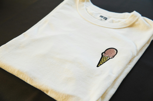 Sweet Scoop iron-on embroidered patch - Patch-Up India - angle 2
