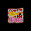 Happy Blooms Iron-On Patch | Jackets & Hoodies
