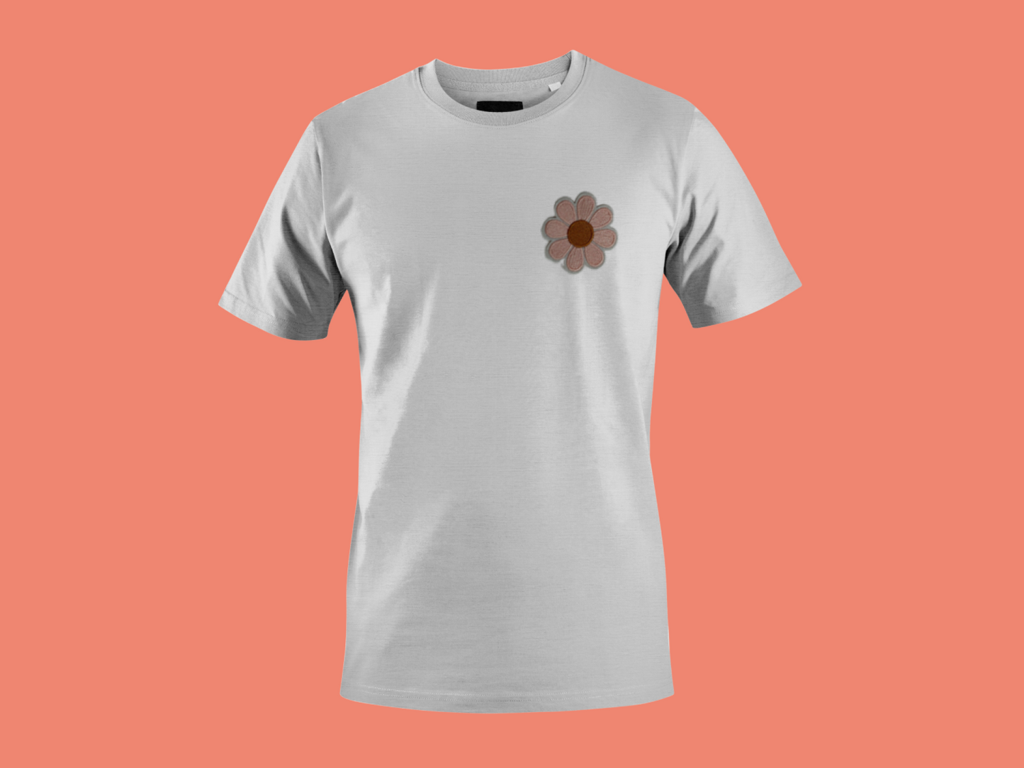 Pink Daisy Iron-On Patch | Jackets & Hoodies