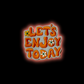 Enjoy Today Retro Iron-On Patch | Jackets & Hoodies