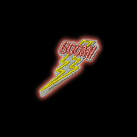 Boom Bolt Iron-On Patch | Jackets & Hoodies