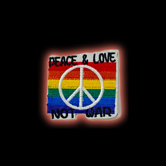 Peace & Love not war Iron-On Patch | Jackets & Hoodies
