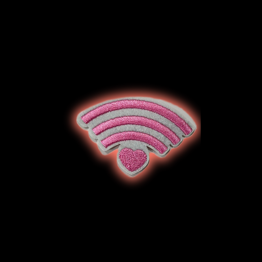 Love Wifi Signal Iron-On Patch | Jackets & Hoodies