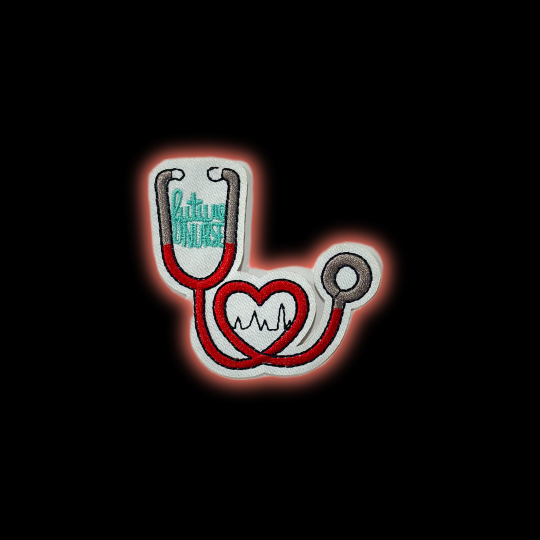 Heartbeat Care Iron-On Patch | Jackets & Hoodies