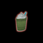 Matcha Shake Iron-On Patch | Jackets & Hoodies