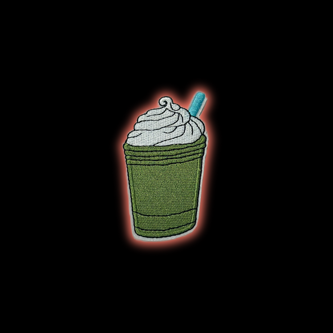 Matcha Shake Iron-On Patch | Jackets & Hoodies