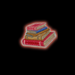 Stack of Books Iron-On Patch | Hoodies & Tote Bags