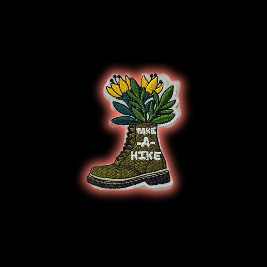 Take a Hike Boot Iron-On Patch | Jackets & Backpacks
