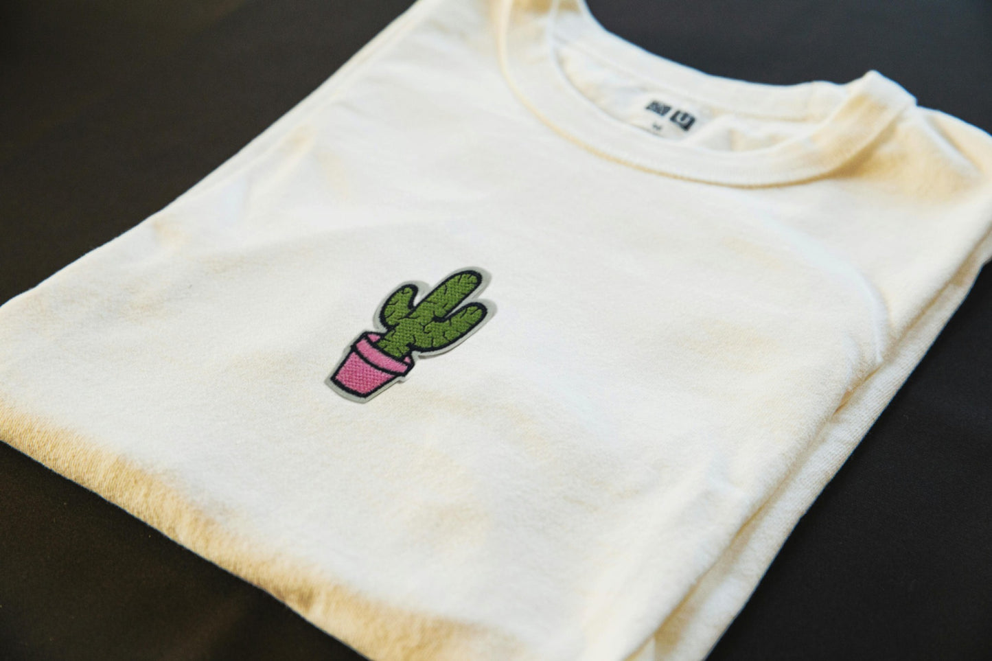 Cactus Pot Iron-On Patch | Jackets & Hoodies