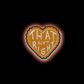 That Ain’t Right Heart Iron-On Patch | Jackets & Jeans