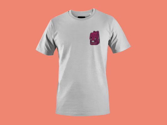 Pink Backpack Iron-On Patch | Hoodies & Denim