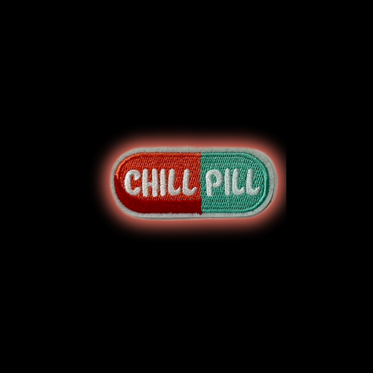 Chill Pill Iron-On Patch | Jackets & Hoodies