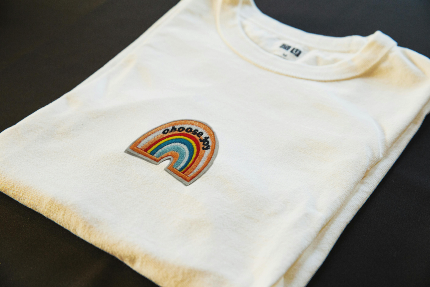Choose Joy Rainbow Iron-On Patch | Jackets & Hoodies