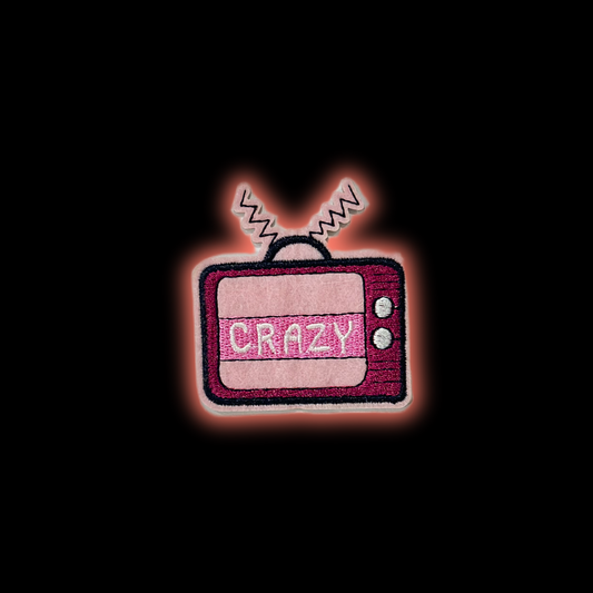 Crazy TV Iron-On Patch | Jackets & Hoodies