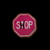 Shop Stop Sign Iron-On Patch | Jackets & Hoodies