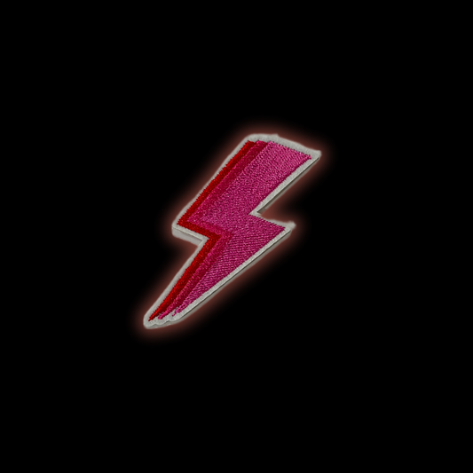 Power Bolt Iron-On Patch | Jackets & Hoodies