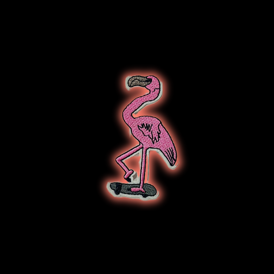 Flamingo Chill Iron-On Patch | Jackets & Hoodies