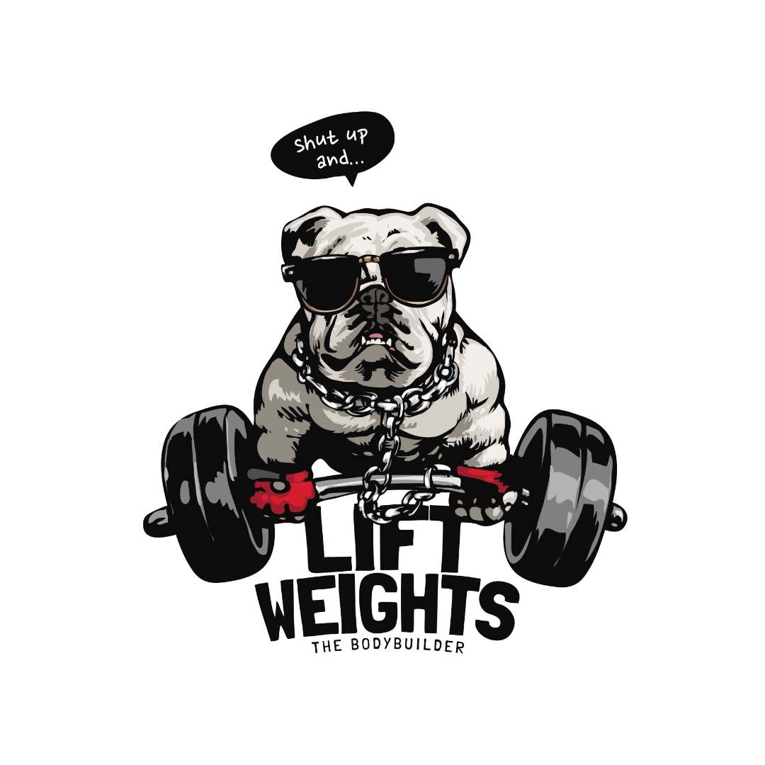 Bodybuilder Bulldog DTF Transfer