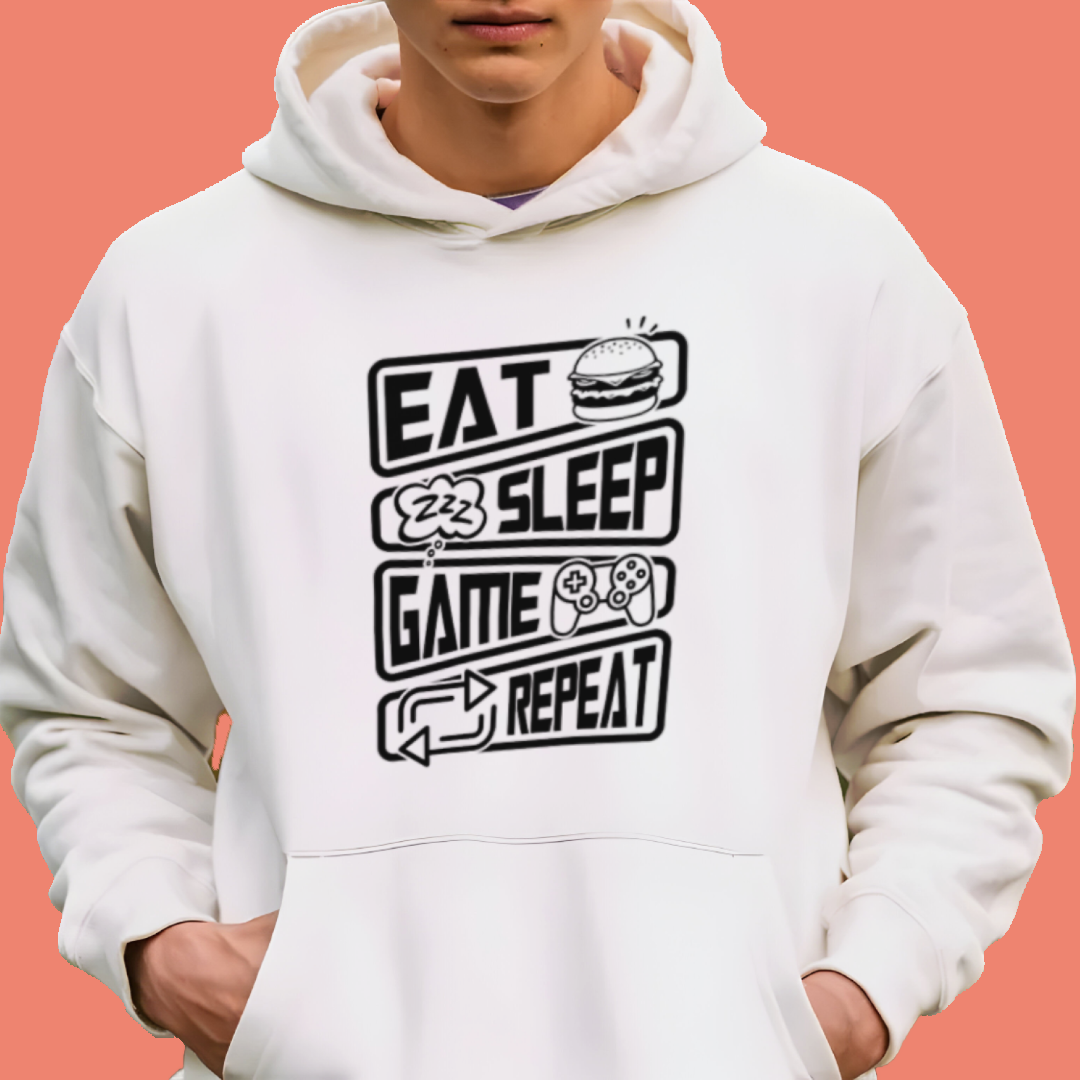 Eat Sleep Game Repeat DTF Transfer