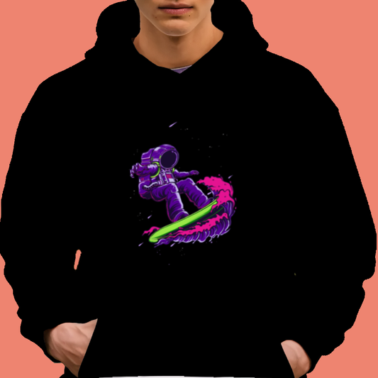 Neon Astronaut Surf DTF Transfer