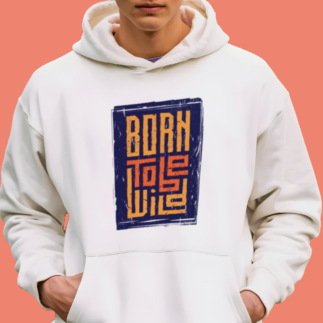 Born To Be Wild Typography DTF Transfer