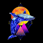 Cosmic Whale Geometry DTF Transfer