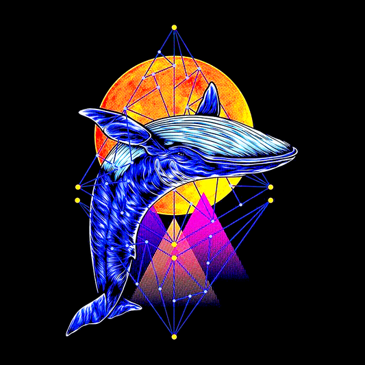 Cosmic Whale Geometry DTF Transfer