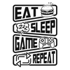Eat Sleep Game Repeat DTF Transfer