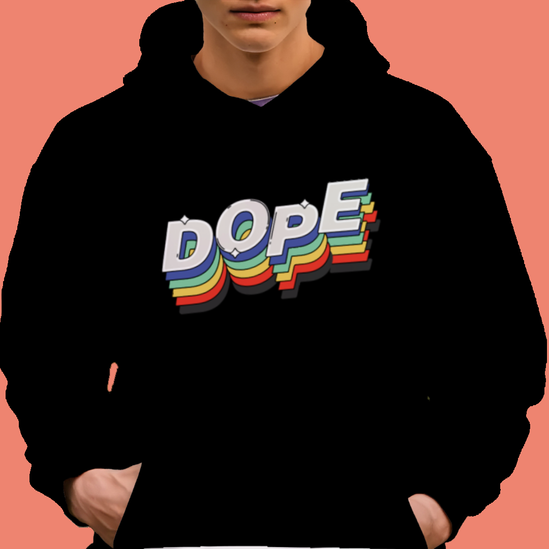 Retro Rainbow Dope Text DTF Transfer