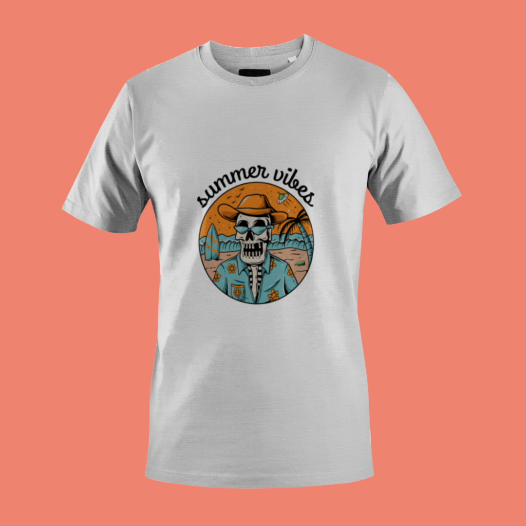 Summer Vibes Skeleton DTF Transfer