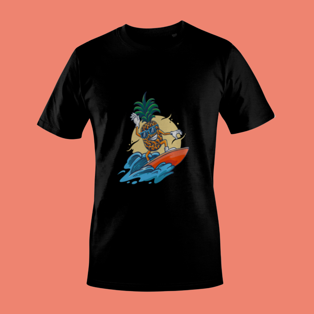 Surfing Pineapple DTF Transfer