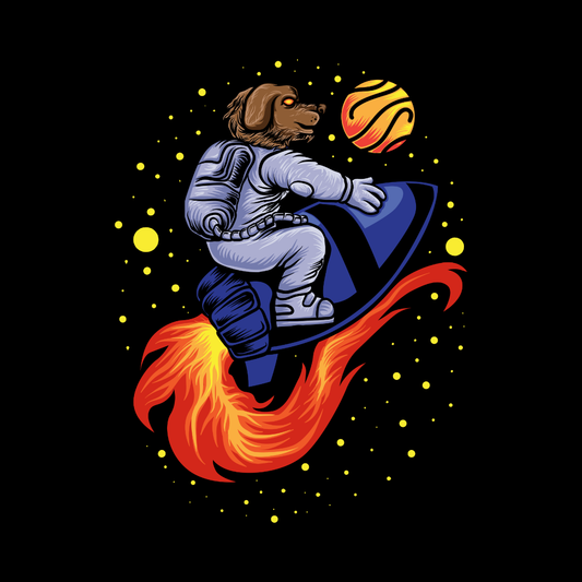 Rocket Dog Astronaut DTF Transfer