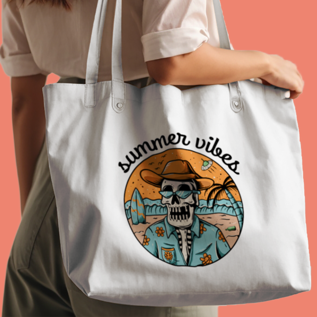 Summer Vibes Skeleton DTF Transfer