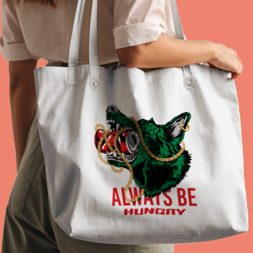 Always Be Hungry Wolf DTF Transfer